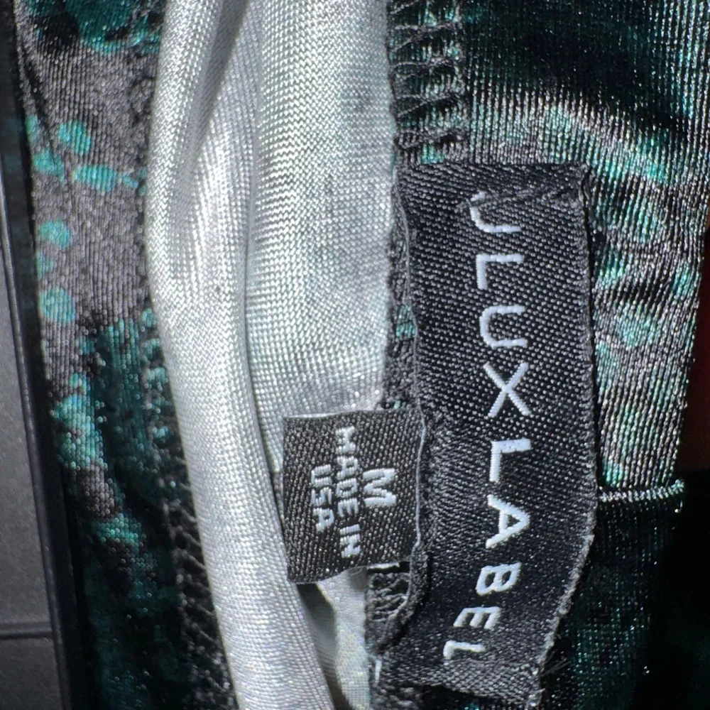 JLUXLABEL Teal and Black Midi Dress - Picture 4 of 4